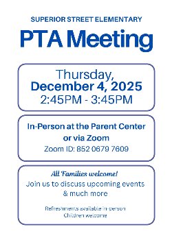 pta meeting flyer